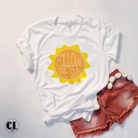 T-Shirt Follow The Sun by Clotee.com Tumblr Aesthetic Clothing