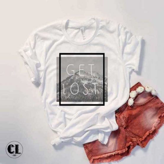 T-Shirt Get Lost by Clotee.com Tumblr Aesthetic Clothing