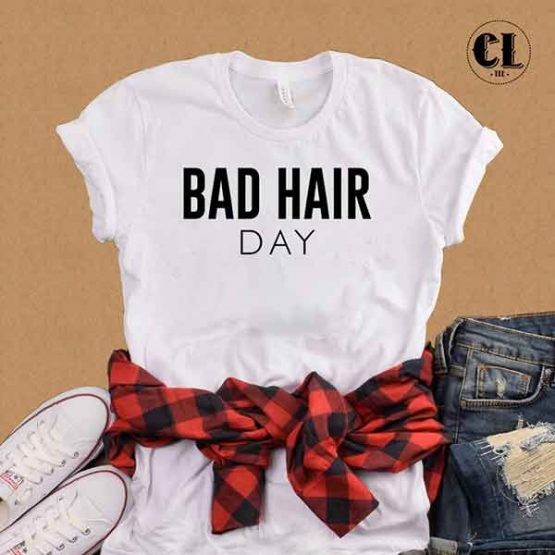 T-Shirt Bad Hair Day by Clotee.com Tumblr Aesthetic Clothing