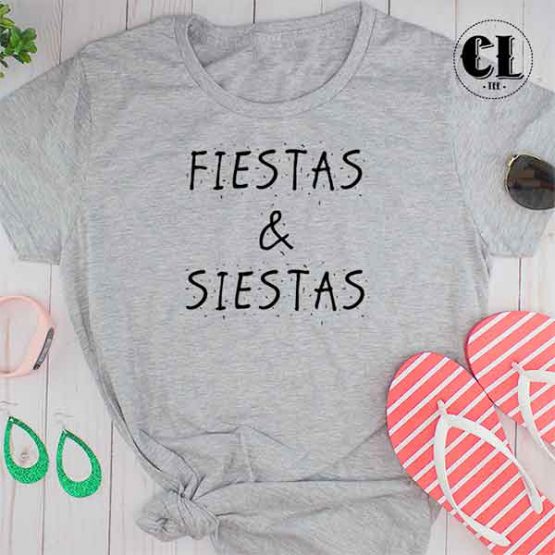 T-Shirt Fiestas and Siestas by Clotee.com Tumblr Aesthetic Clothing