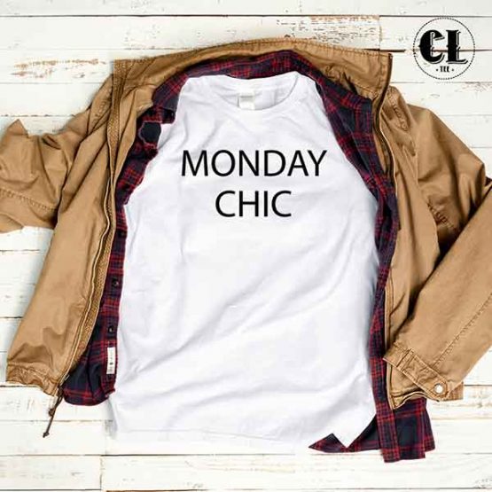 T-Shirt Monday Chic by Clotee.com Tumblr Aesthetic Clothing