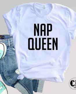 T-Shirt Nap Queen by Clotee.com Tumblr Aesthetic Clothing