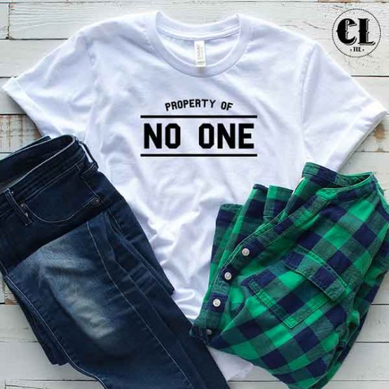 T-Shirt Property Of No One by Clotee.com Tumblr Aesthetic Clothing