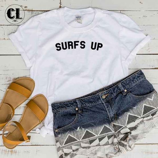 T-Shirt Surfs Up by Clotee.com Tumblr Aesthetic Clothing