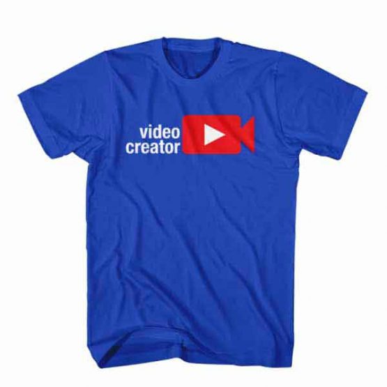 T-Shirt Video Creator, Youtuber T-Shirt men women youtuber influencer tee. Printed and delivered from USA or UK.