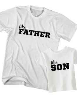 Dad and Son T-Shirt Like Father Like Son by Clotee.com Father and Son Matching Tee Shirt Set