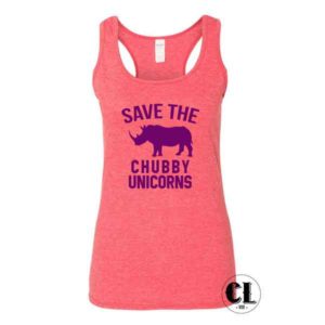 Save Chubby Unicorns Tank Top