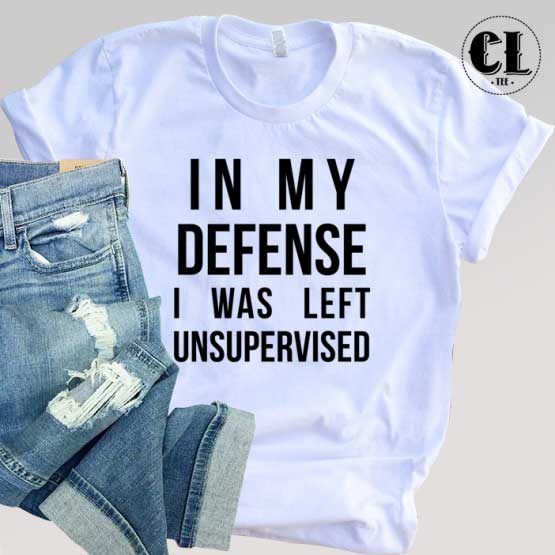 T-Shirt In My Defense men women round neck tee. Printed and delivered from USA or UK.