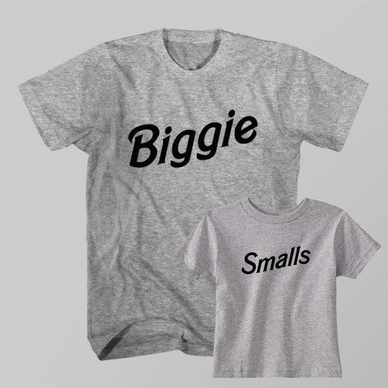 Father and Son T-Shirt Biggie Smalls by Clotee.com Father and Son Matching Tee Shirt Set