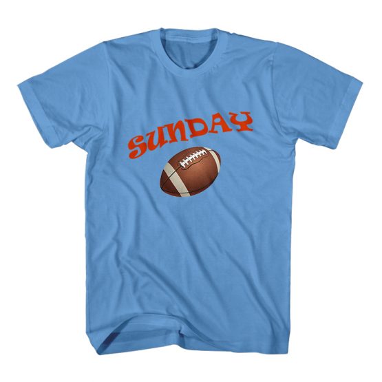 Dad and Son Matching T-Shirt Sunday Funday American Football by Clotee.com Father and Son Matching Tee Shirt Set
