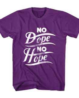T-Shirt No Dope No Hope Typography by Clotee.com Typography, Lettering, Calligraphy Men Women Crew Neck Tee