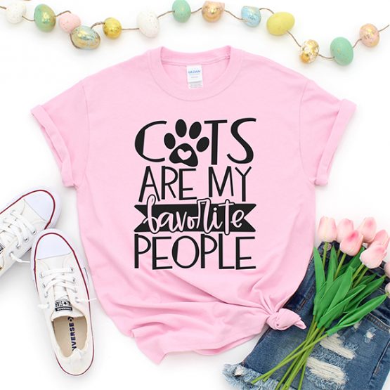 T-Shirt Cats Are My Favorite People Pet Lover by Clotee.com Rescue Cat, Purr Mama, Cat Lover