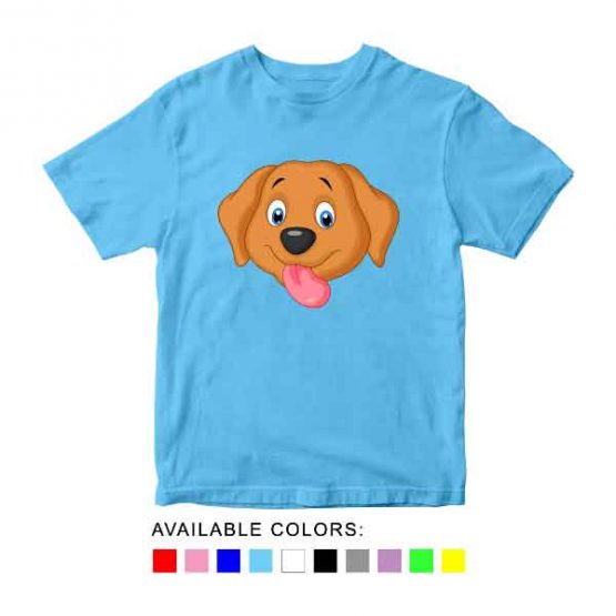 Dog Toddler Kid Children T-Shirt Animal Head Toddler Children Tee. Printed and delivered from USA or UK.