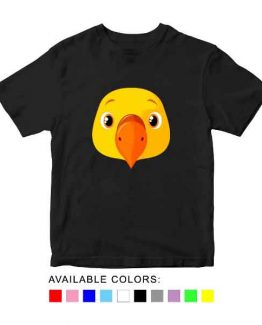 Duck Toddler Kid Children T-Shirt Animal Head Toddler Children Tee. Printed and delivered from USA or UK.