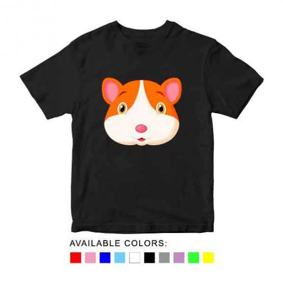 Hamster Toddler Kid Children T-Shirt Animal Head Toddler Children Tee. Printed and delivered from USA or UK.