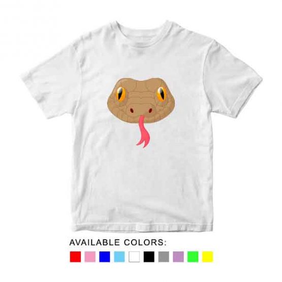 Snake Toddler Kid Children T-Shirt Animal Head Toddler Children Tee. Printed and delivered from USA or UK.
