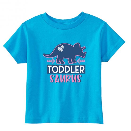 Kids T-Shirt Dinosaurus Triceratops Heart Girl Toddler Children. Printed and delivered from USA or UK.