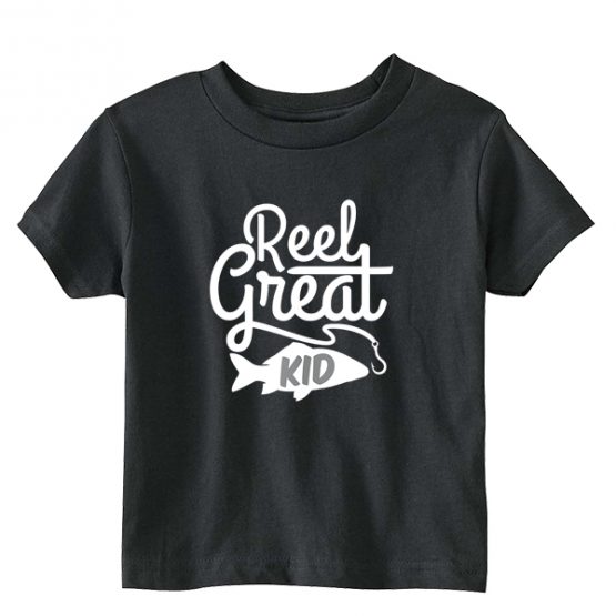 Kids T-Shirt Reel Great Kid Toddler Children. Printed and delivered from USA or UK.