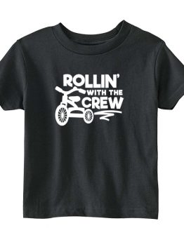 Kids T-Shirt Rollin With The Crew Toddler Children. Printed and delivered from USA or UK.