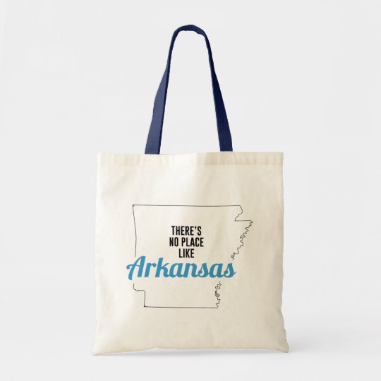 There is No Place Like Arkansas Tote Bag, Arkansas State Holiday Christmas, Arkansas Canvas Grocery Shopping Reusable Bag, Arkansas Home Base by Clotee.com There is No Place Like Home