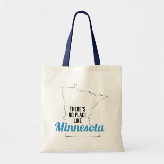 There is No Place Like Minnesota Tote Bag, Minnesota State Holiday Christmas, Minnesota Canvas Grocery Shopping Reusable Bag, Minnesota Home Base by Clotee.com There is No Place Like Home