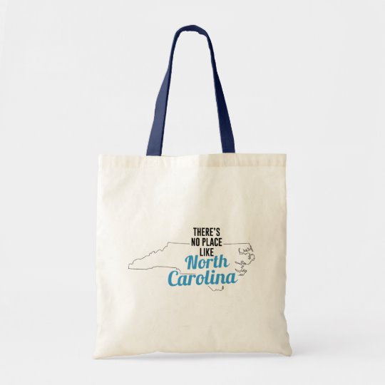 There is No Place Like North Carolina Tote Bag, North Carolina State Holiday Christmas, North Carolina Canvas Grocery Shopping Reusable Bag, North Carolina Home Base by Clotee.com There is No Place Like Home