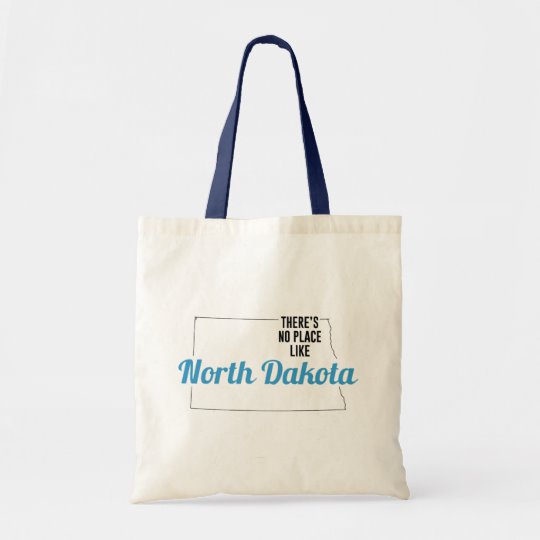There is No Place Like North Dakota Tote Bag, North Dakota State Holiday Christmas, North Dakota Canvas Grocery Shopping Reusable Bag, North Dakota Home Base by Clotee.com There is No Place Like Home