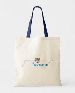 There is No Place Like Tennessee Tote Bag, Tennessee State Holiday Christmas, Tennessee Canvas Grocery Shopping Reusable Bag, Tennessee Home Base by Clotee.com There is No Place Like Home