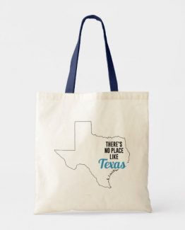 There is No Place Like Texas Tote Bag, Texas State Holiday Christmas, Texas Canvas Grocery Shopping Reusable Bag, Texas Home Base by Clotee.com There is No Place Like Home