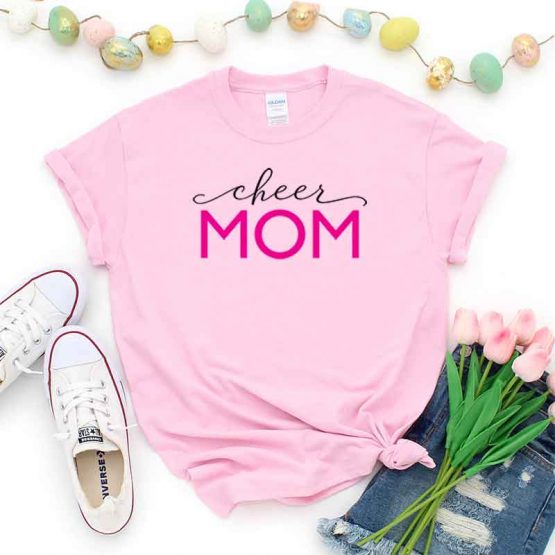T-Shirt Cheer Mom, Funny Cheer Mama, Cheer Mom Saying Tee, Cheer Shirt Design Ideas, Plus Size Cheer Outfit, Cheer Parents, Cheerleading Apparel. Printed and delivered from USA or UK.