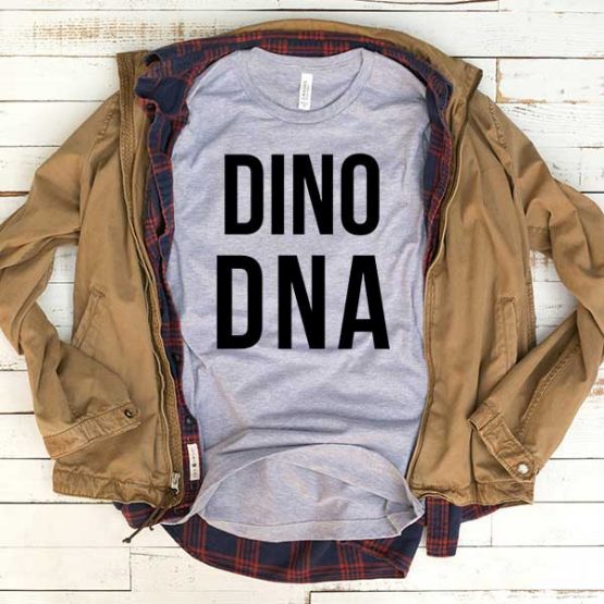 T-Shirt Dino Dna men women funny graphic quotes tumblr tee. Printed and delivered from USA or UK.