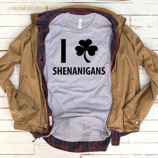 T-Shirt I Lshenanigans men women funny graphic quotes tumblr tee. Printed and delivered from USA or UK.