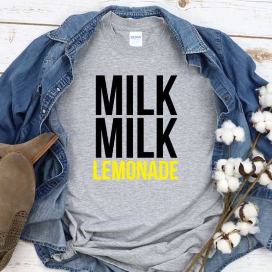 T-Shirt Milk Milk Lemonade men women crew neck tee. Printed and delivered from USA or UK