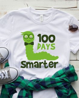 T-Shirt 100 Days Smarter Boy by Clotee.com Aesthetic Clothing
