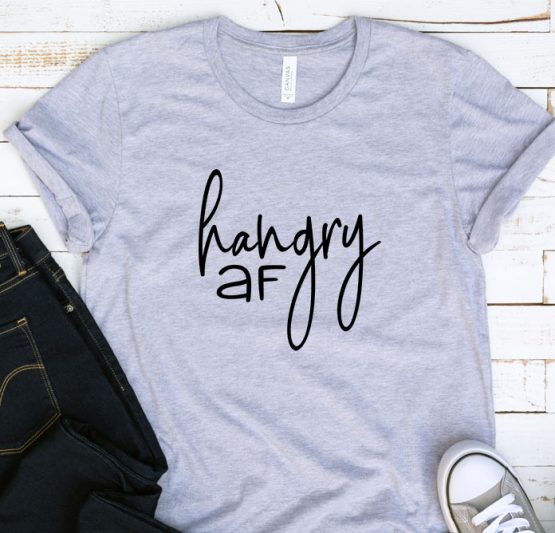 T-Shirt Adulting Hangry AF by Clotee.com Aesthetic Clothing
