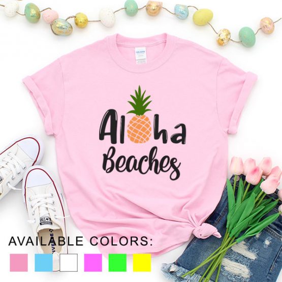 T-Shirt Vacation Aloha Beaches by Clotee.com Aesthetic Clothing