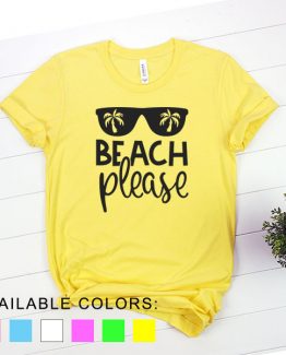 T-Shirt Vacation Beach Please by Clotee.com Aesthetic Clothing