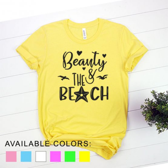 T-Shirt Vacation Beauty And The Beach by Clotee.com Aesthetic Clothing