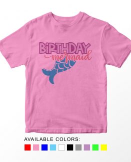 T-Shirt Kids Birthday Mermaid by Clotee.com Aesthetic Clothing