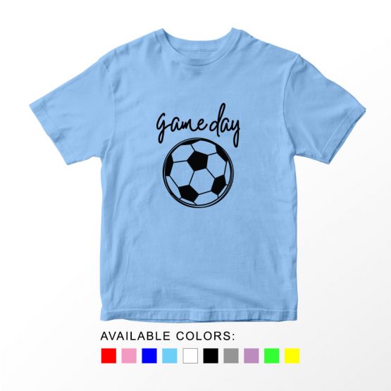 T-Shirt Kids Sport Game Day Soccer by Clotee.com Aesthetic Clothing