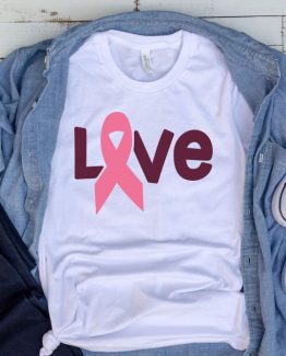 T-Shirt Cancer Awareness Love by Clotee.com Aesthetic Clothing