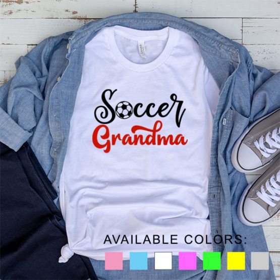 T-Shirt Soccer Grandma by Clotee.com Aesthetic Clothing