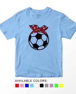 T-Shirt Kids Sport Soccer Red Bandana by Clotee.com Aesthetic Clothing