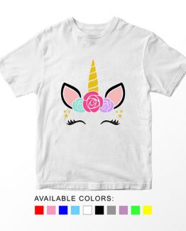 T-Shirt Unicorn Flower by Clotee.com Aesthetic Clothing