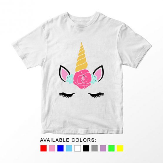 T-Shirt Unicorn Head 15 by Clotee.com Aesthetic Clothing