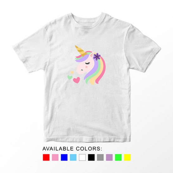 T-Shirt Unicorn Head 18 by Clotee.com Aesthetic Clothing
