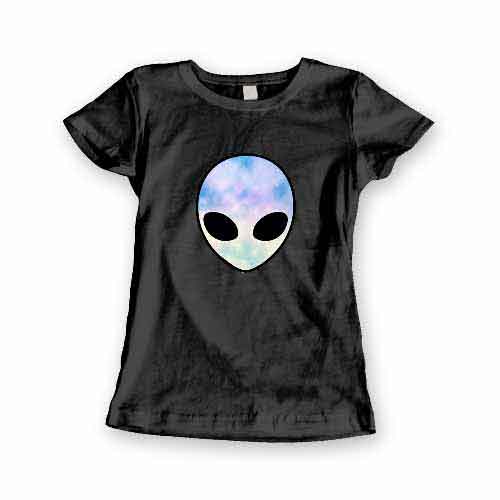 T-Shirt Alien Head men women round neck tee. Printed and delivered from USA or UK.