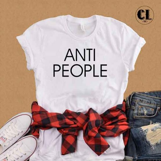 T-Shirt Anti People by Clotee.com Tumblr Aesthetic Clothing