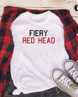 T-Shirt Fiery Red Head by Clotee.com Tumblr Aesthetic Clothing
