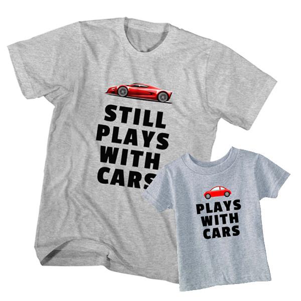 Play with cars and toy car t-shirt